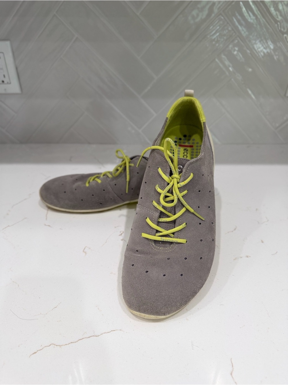 ECCO BIOM Natural Motion Gray Suede Sneakers EU 45 Gorpcore